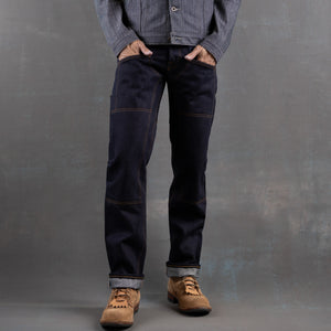 Die Hard Double Knee Straight Leg - 18oz Samurai Selvage Denim Jean raw selvage denim — Brave Star Selvage