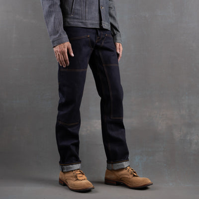 Die Hard Double Knee Straight Leg - 18oz Samurai Selvage Denim Jean raw selvage denim — Brave Star Selvage