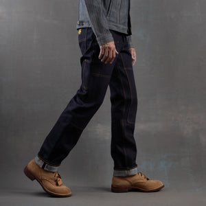 Die Hard Double Knee Straight Leg - 18oz Samurai Selvage Denim Jean raw selvage denim — Brave Star Selvage