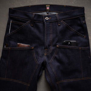 Die Hard Double Knee Straight Leg - 18oz Samurai Selvage Denim Jean raw selvage denim — Brave Star Selvage