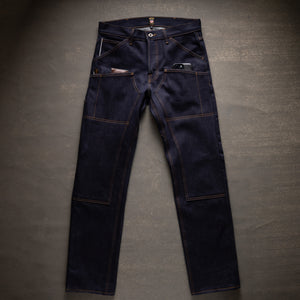 Die Hard Double Knee Straight Leg - 18oz Samurai Selvage Denim Jean raw selvage denim — Brave Star Selvage