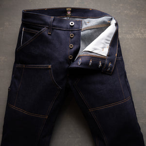 Die Hard Double Knee Straight Leg - 18oz Samurai Selvage Denim Jean raw selvage denim — Brave Star Selvage