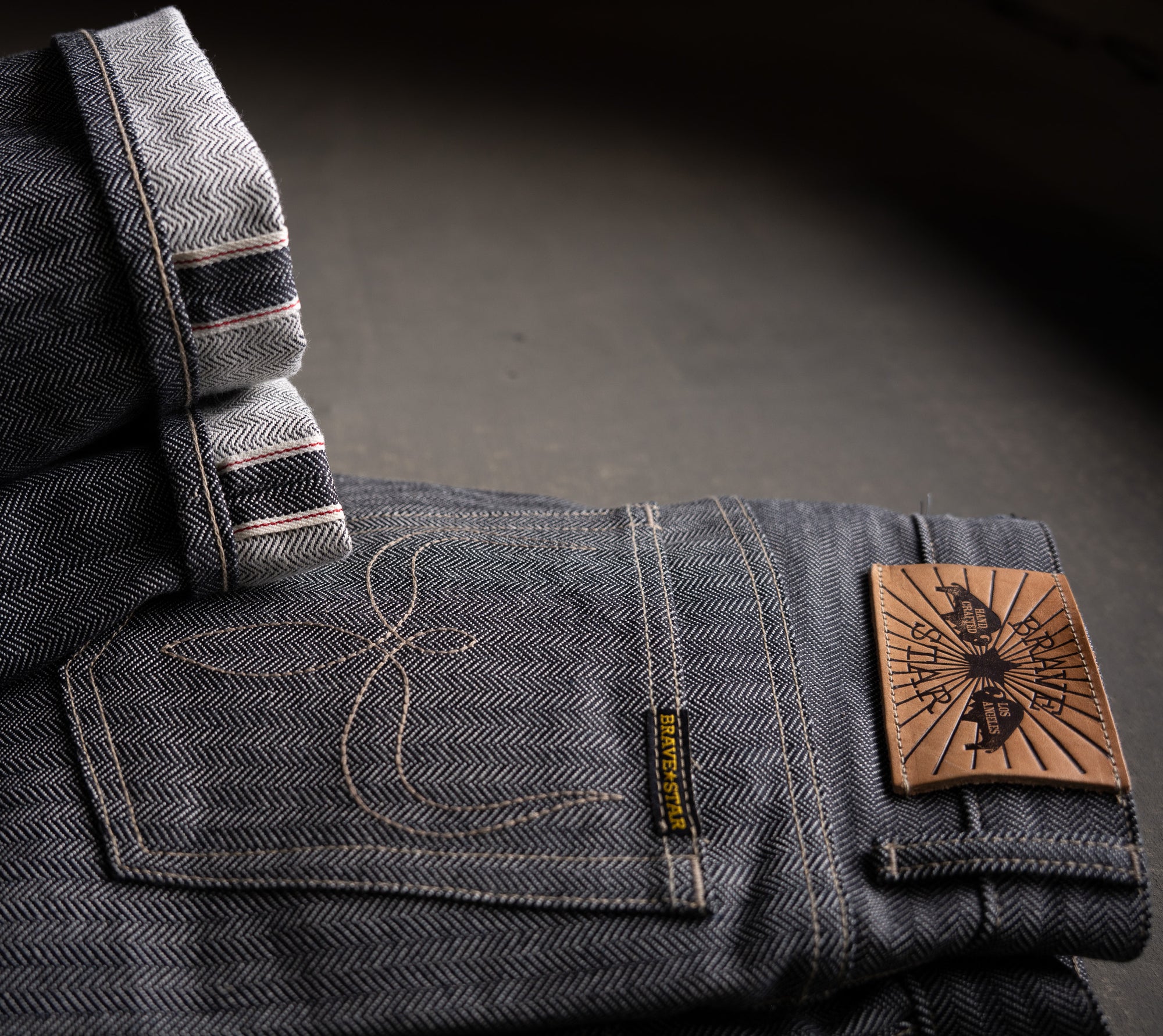 Mojave Western Cut 13oz Herringbone Selvage Denim