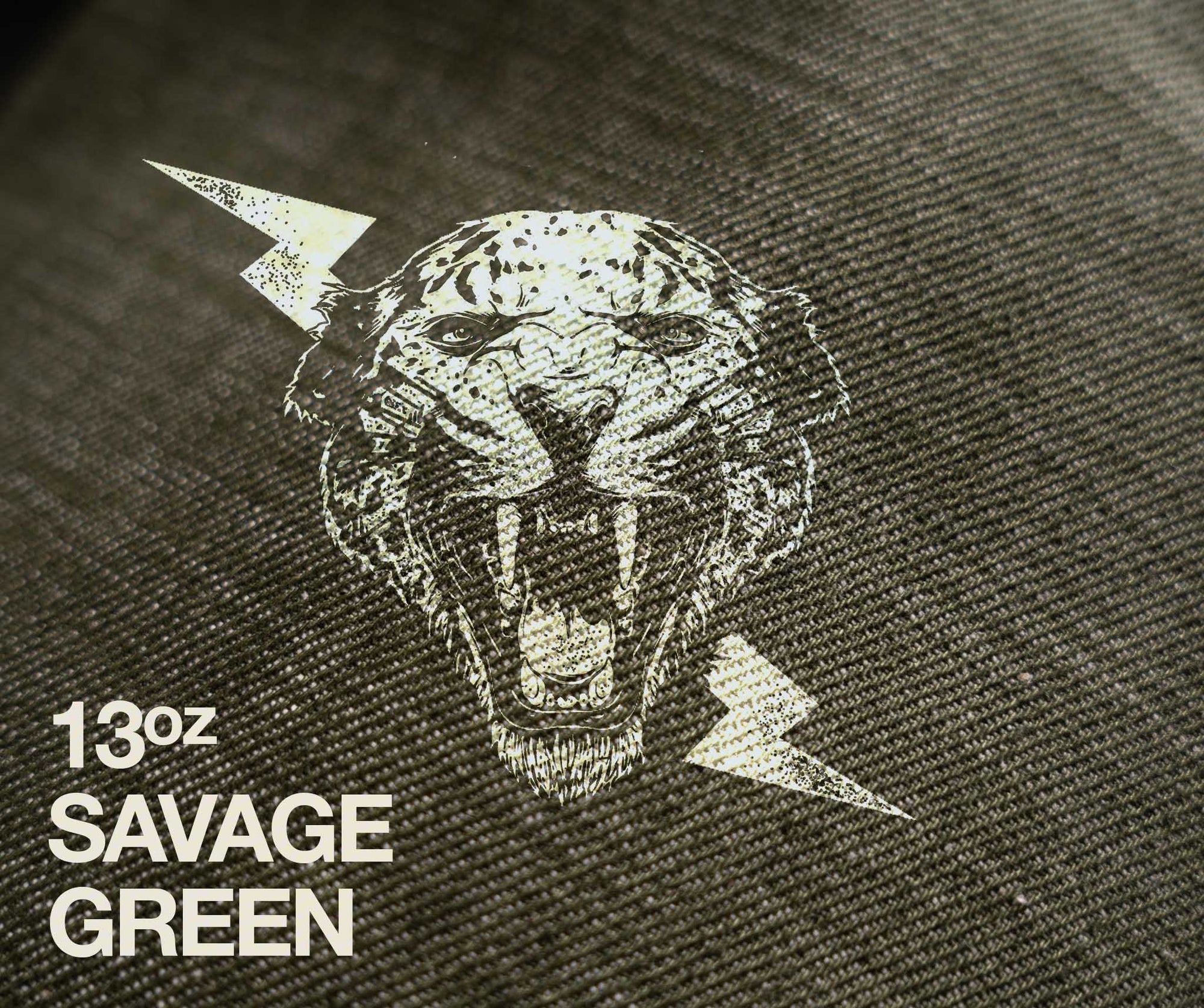 PRE ORDER: Slim Straight 13oz Savage Green Selvage Denim