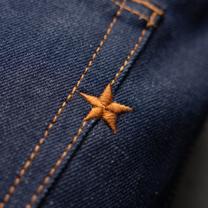 Slim Straight 12.5oz WWII Blue Selvage Denim raw selvage denim — Brave Star Selvage