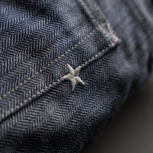 True Straight 14oz Indigo Herringbone Japan Selvage Denim raw selvage denim — Brave Star Selvage