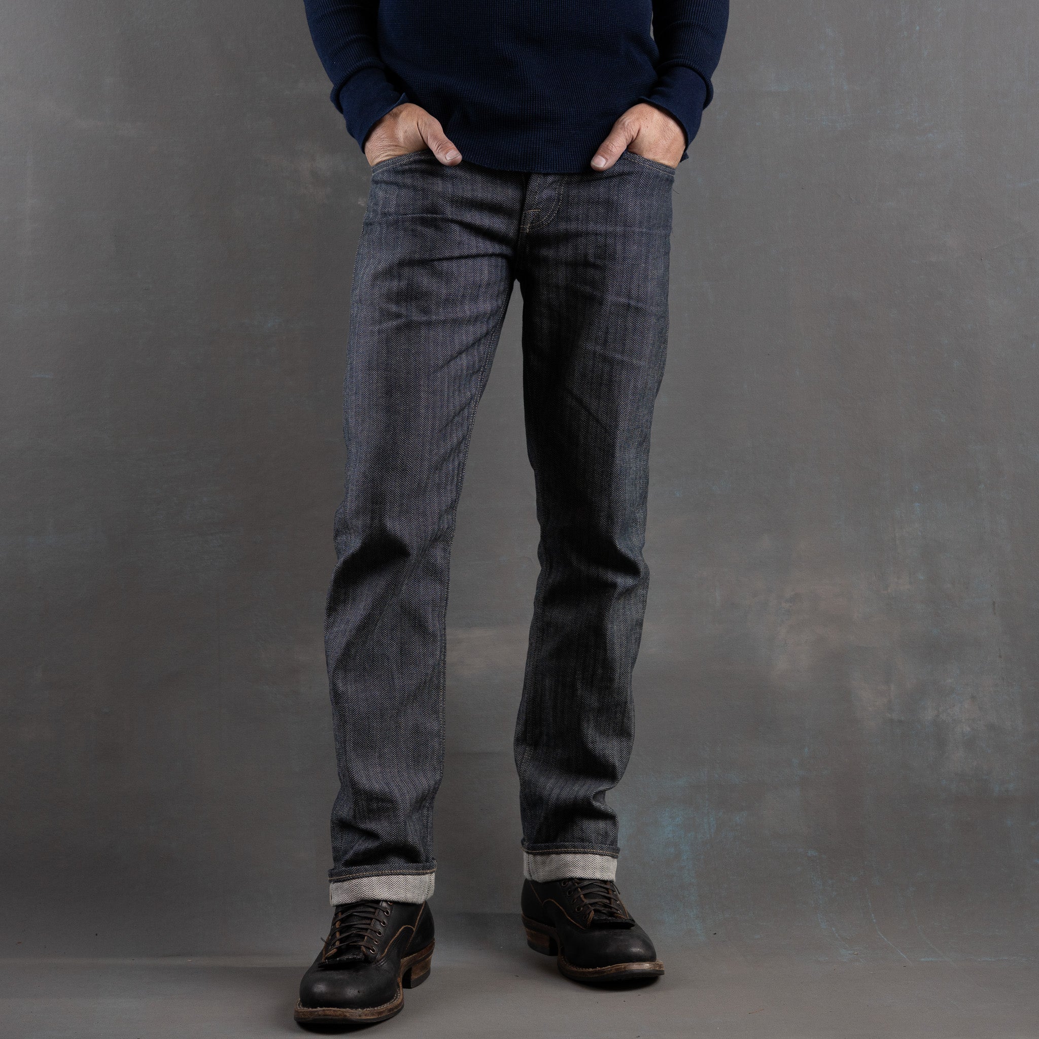 True Straight 14oz Indigo Herringbone Japan Selvage Denim raw selvage denim — Brave Star Selvage