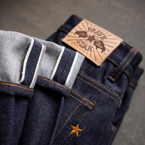 True Straight 15oz Nomad Japan Selvage raw selvage denim — Brave Star Selvage