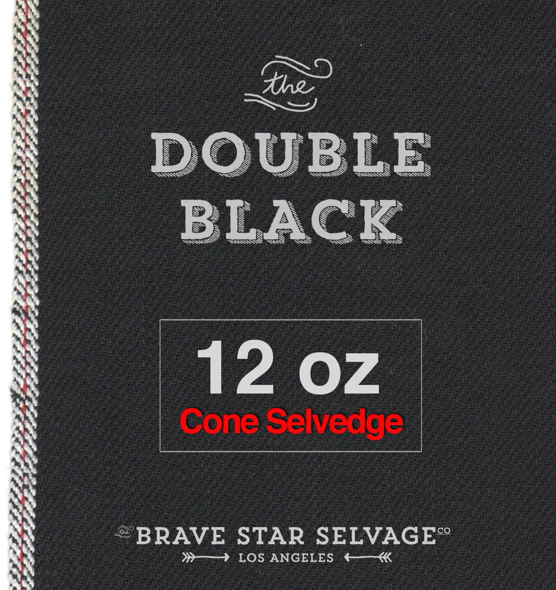 The Skeleton Skinny 12oz Double Black Cone Mills Selvage
