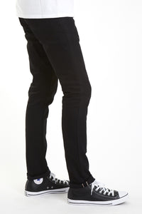Black Affordable Japanese Skinny Selvedge Stretch denim selvage