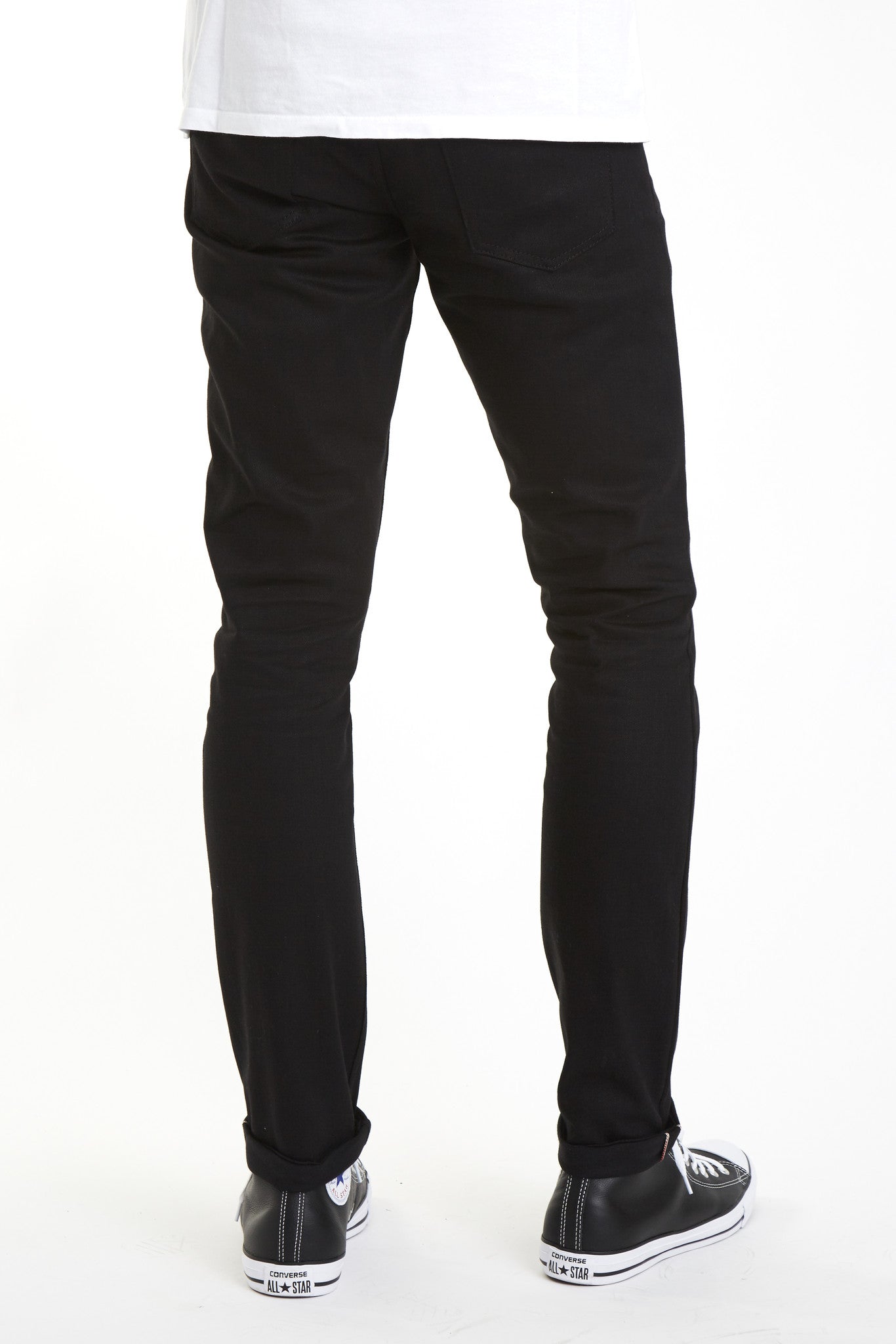 Japanese Affordable Black Selvedge skinny Stretch denim selvage