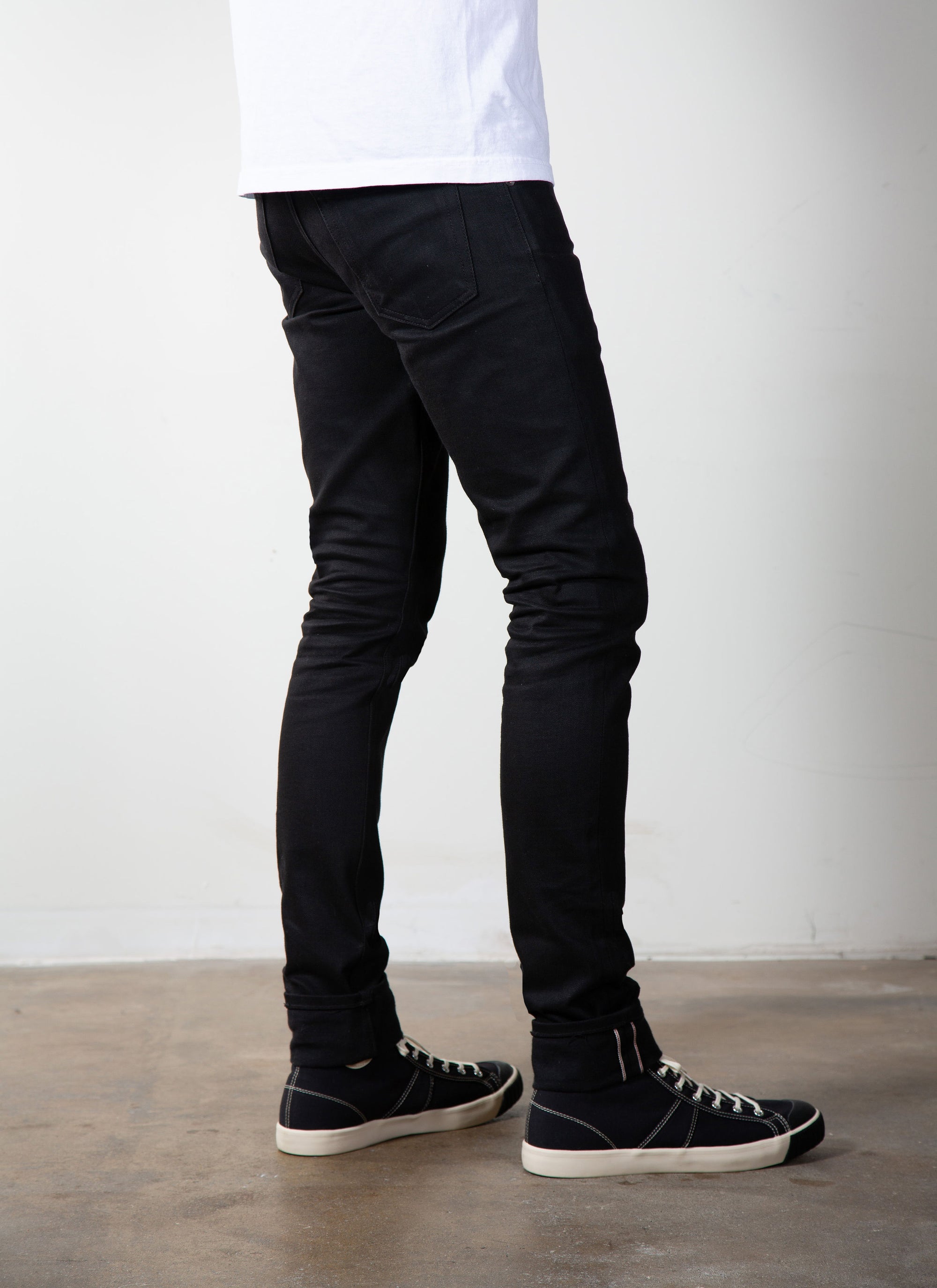 The Skeleton Skinny 12oz Double Black Cone Mills Selvage